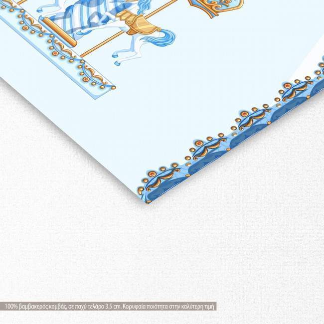 Kids canvas print Carousel, detail