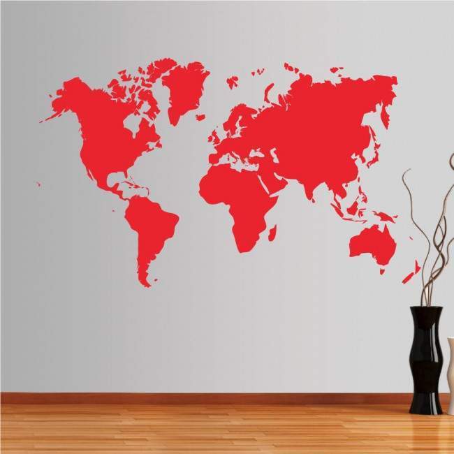 Wall stickers World Map
