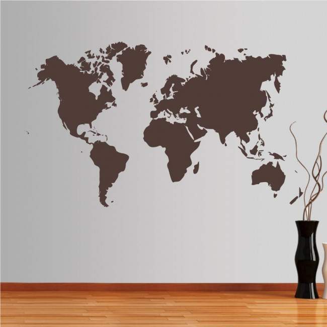 Wall stickers World Map