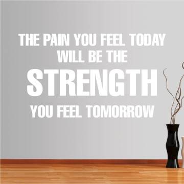 Αυτοκόλλητο τοίχου φράσεις. The pain you feel today... 2