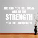 Wall stickers phrases. The pain you feel today...