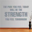 Wall stickers phrases. The pain you feel today...
