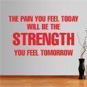 Wall stickers phrases. The pain you feel today...