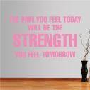 Wall stickers phrases. The pain you feel today...