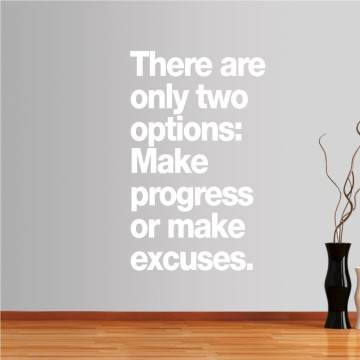 Αυτοκόλλητα τοίχου φράσεις. There are only two options ... 2