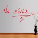 Wall stickers phrases, Na gelas
