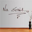 Wall stickers phrases, Na gelas