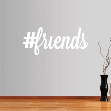 Αυτοκόλλητο τοίχου φράσεις. friends 2