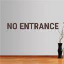 Αυτοκόλλητα τοίχου φράσεις. No entrance