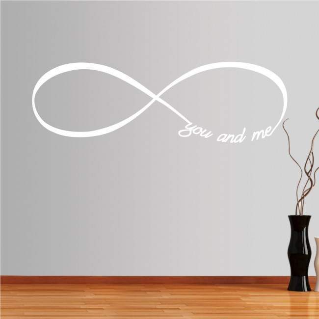 Wall stickers phrases. At infinity ... you and me