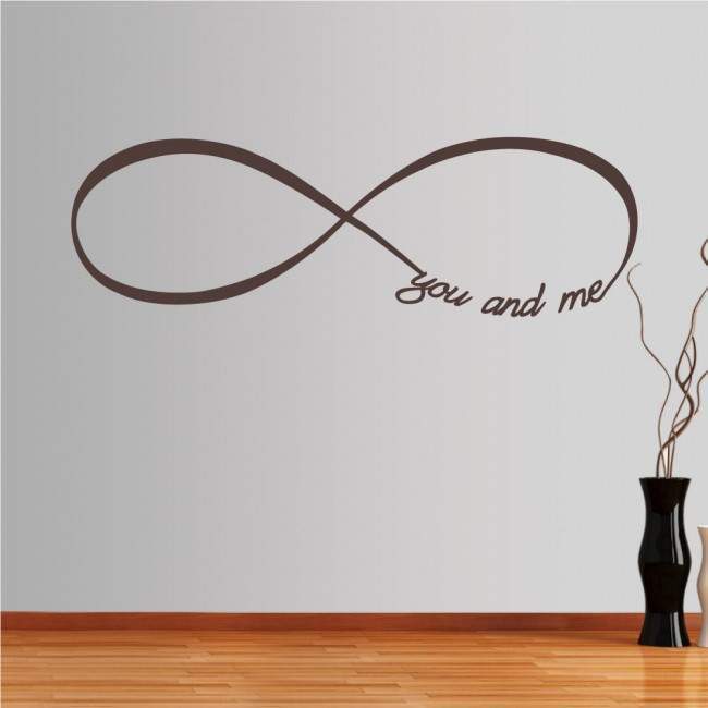 Wall stickers phrases. At infinity ... you and me