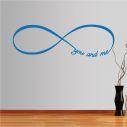 Wall stickers phrases. At infinity ... you and me