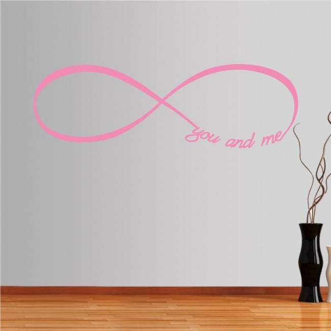 Wall stickers phrases. At infinity ... you and me