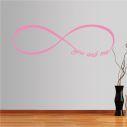 Wall stickers phrases. At infinity ... you and me