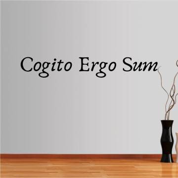 Αυτοκόλλητο τοίχου φράσεις. Cogito Ergo Sum