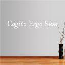 Αυτοκόλλητο τοίχου φράσεις. Cogito Ergo Sum