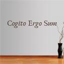 Αυτοκόλλητο τοίχου φράσεις. Cogito Ergo Sum