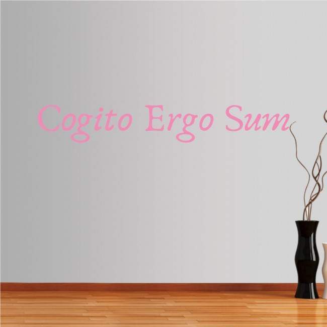 Wall stickers phrases. Cogito Ergo Sum