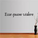 Wall stickers phrases. Esse quam videre