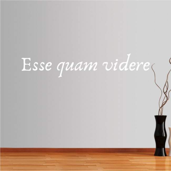 Wall stickers phrases. Esse quam videre