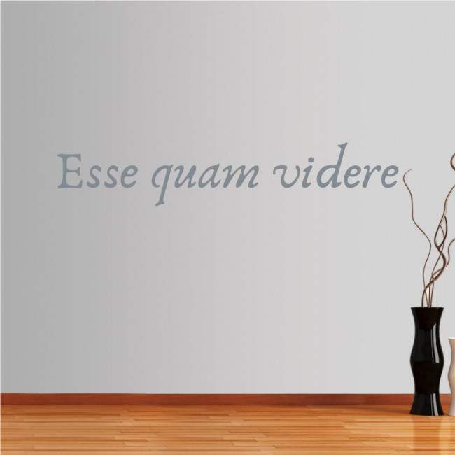 Wall stickers phrases. Esse quam videre