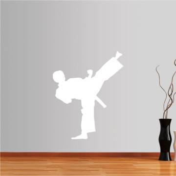 Wall stickers Martial arts, high kick 2
