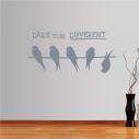 Wall stickers phrases  Dare to be DIFFERENT