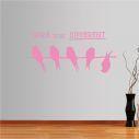 Wall stickers phrases  Dare to be DIFFERENT