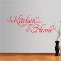 Wall stickers phrases. The Kitchen is the Heart of the home