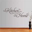 Αυτοκόλλητα τοίχου φράσεις. The Kitchen is the Heart of the home