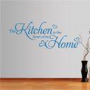 Wall stickers phrases. The Kitchen is the Heart of the home