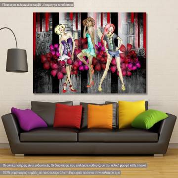 Canvas print Grunge fashion