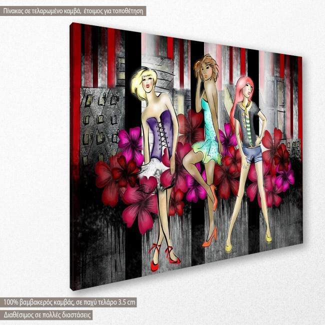 Canvas print Grunge fashion, side