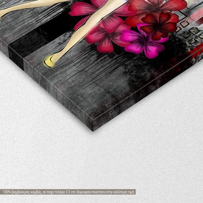 Canvas print Grunge fashion, detail