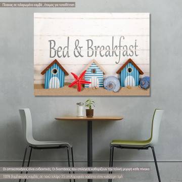 Πίνακας σε καμβά Bed & breakfast