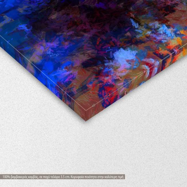 Canvas print The wolves colourful, detail