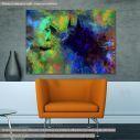 Canvas print The wolves colourful