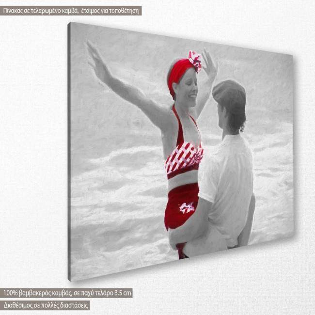 Canvas print The couple painting, side