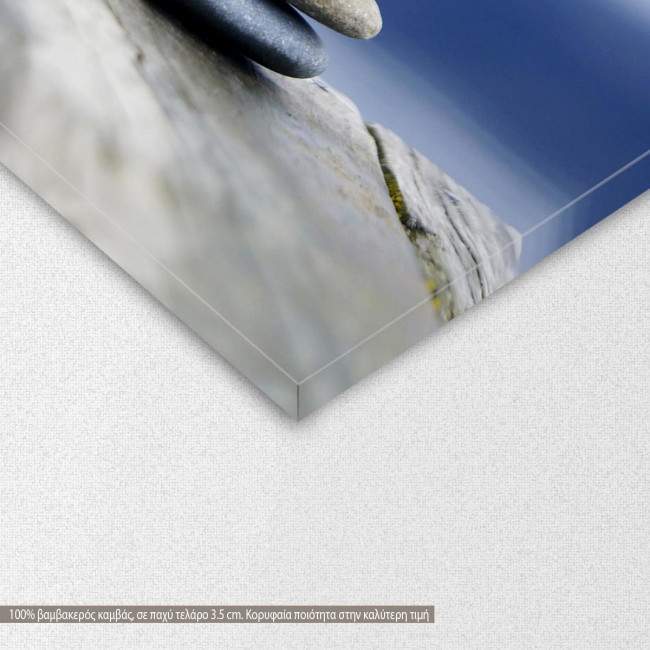 Canvas print Blue balance, detail