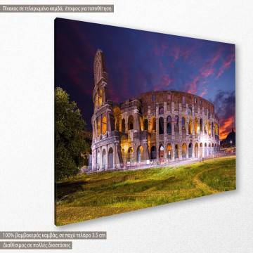 Canvas print Colloseum at night 2