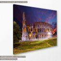 Canvas print Colloseum at night, side