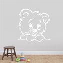 Kids wall stickers Cute bear