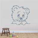 Kids wall stickers Cute bear