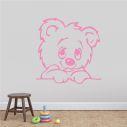 Kids wall stickers Cute bear