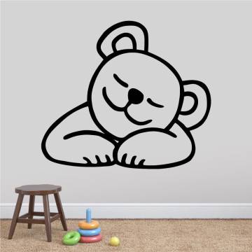 Αυτοκόλλητα τοίχου παιδικά με αρκουδάκι που κοιμάται, Sleeping Bear