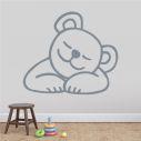 Kids wall stickers with bear Sleeping, Sleeping Bear