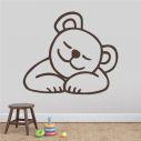 Kids wall stickers with bear Sleeping, Sleeping Bear