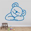 Kids wall stickers with bear Sleeping, Sleeping Bear