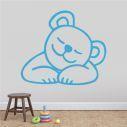 Kids wall stickers with bear Sleeping, Sleeping Bear