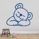 Kids wall stickers with bear Sleeping, Sleeping Bear